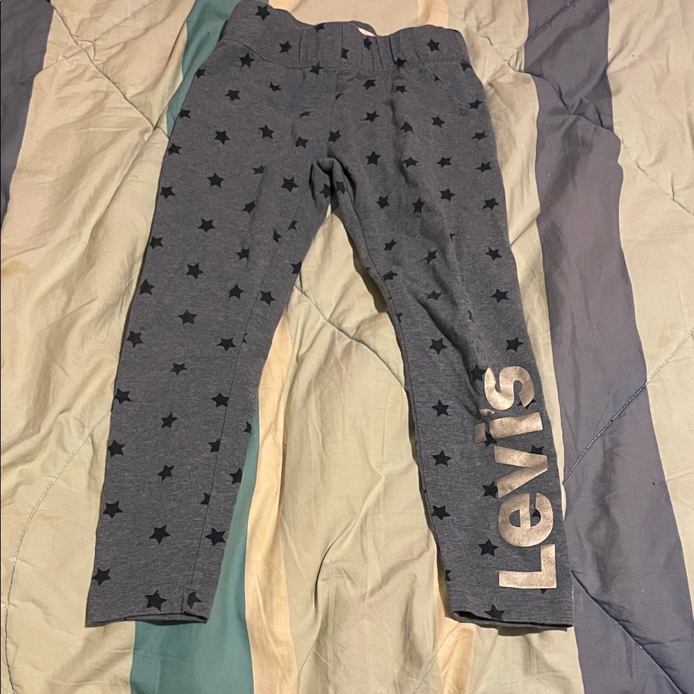 Levi's Kids Charcoal Starry Leggings (Bin Q)